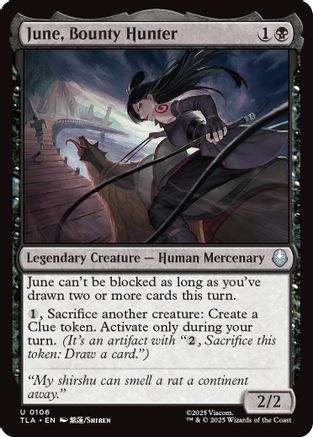 June, Bounty Hunter (TLA-106) [Avatar: The Last Airbender] Foil