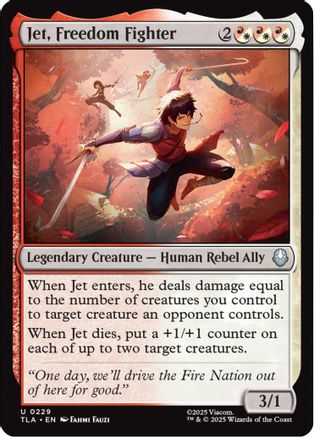Jet, Freedom Fighter (TLA-229) [Avatar: The Last Airbender] Foil