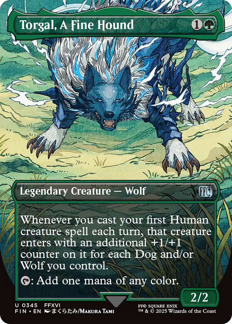 Torgal, A Fine Hound (Borderless) (FIN-345) [FINAL FANTASY] (Borderless) Foil