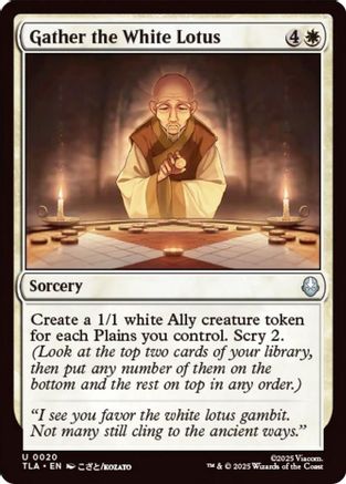 Gather the White Lotus (TLA-020) [Avatar: The Last Airbender] Foil