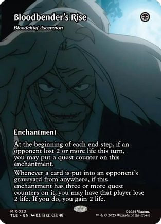 Bloodbender's Rise - Bloodchief Ascension (Borderless) (TLE-023) [Avatar: The Last Airbender: Eternal-Legal] Foil