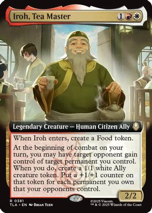Iroh, Tea Master (Extended Art) (TLA-381) [Avatar: The Last Airbender] Foil
