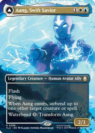 Aang, Swift Savior (0298) (Borderless) (TLA-298) [Avatar: The Last Airbender] Foil