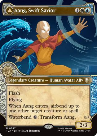 Aang, Swift Savior (Showcase) (TLA-347) [Avatar: The Last Airbender] Foil