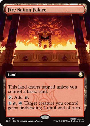 Fire Nation Palace (Extended Art) (TLA-389) [Avatar: The Last Airbender]