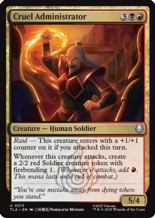 Cruel Administrator (TLA-213) [Avatar: The Last Airbender] Foil