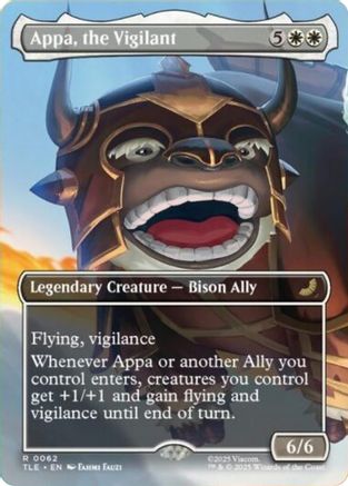 Appa, the Vigilant (Borderless) (TLE-062) [Avatar: The Last Airbender: Eternal-Legal] Foil