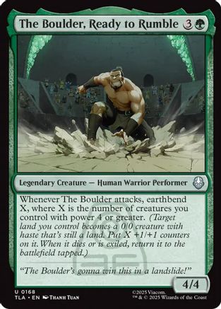 The Boulder, Ready to Rumble (TLA-168) [Avatar: The Last Airbender] Foil