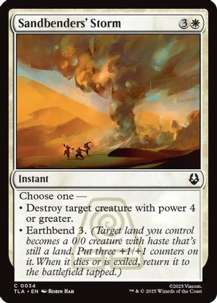 Sandbenders' Storm (TLA-034) [Avatar: The Last Airbender] Foil