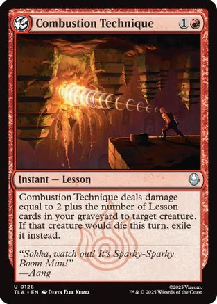 Combustion Technique (TLA-128) [Avatar: The Last Airbender] Foil