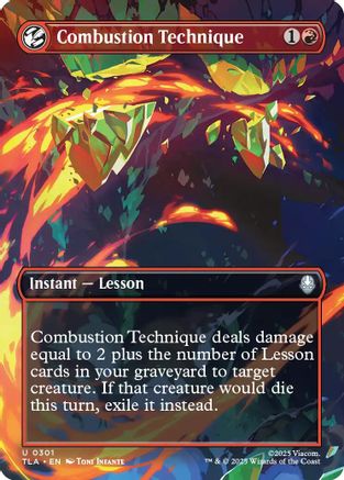 Combustion Technique (Borderless) (TLA-301) [Avatar: The Last Airbender]