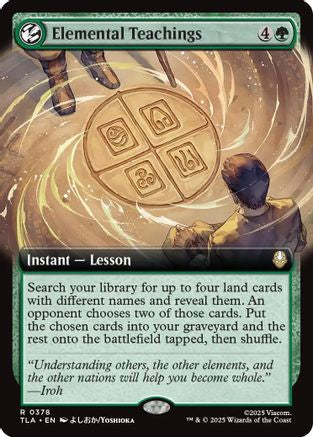 Elemental Teachings (Extended Art) (TLA-378) [Avatar: The Last Airbender]