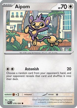 Aipom 78 - [ME02 Phantasmal Flames] Reverse Holofoil