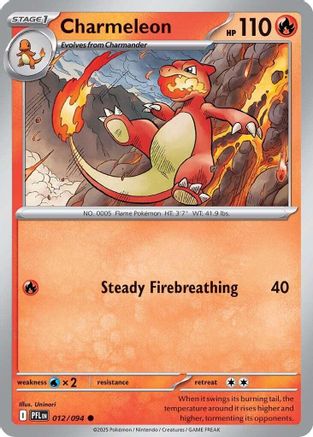 Charmeleon 12 - [ME02 Phantasmal Flames] Reverse Holofoil