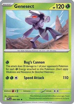 Genesect 8 - [ME02 Phantasmal Flames] Holofoil