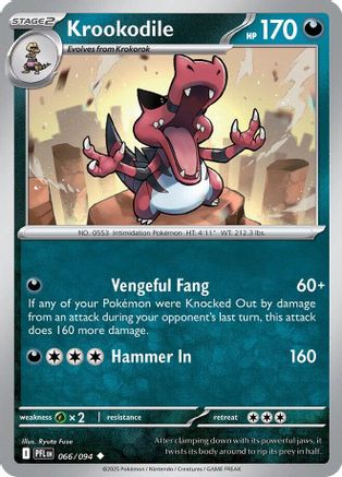 Krookodile 66 - [ME02 Phantasmal Flames] Reverse Holofoil