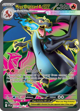 Mega Charizard X ex - 109/094 109 - [ME02 Phantasmal Flames] Holofoil