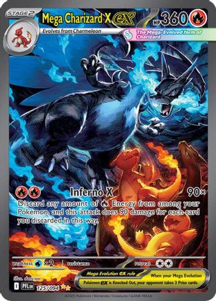 Mega Charizard X ex - 125/094 125 - [ME02 Phantasmal Flames] Holofoil