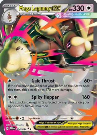 Mega Lopunny ex - 084/094 84 - [ME02 Phantasmal Flames] Holofoil