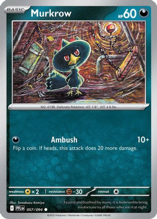 Murkrow 57 - [ME02 Phantasmal Flames] Reverse Holofoil