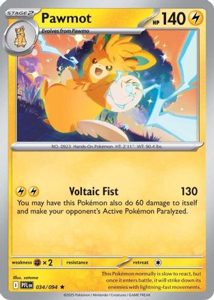 Pawmot 34 - [ME02 Phantasmal Flames] Reverse Holofoil