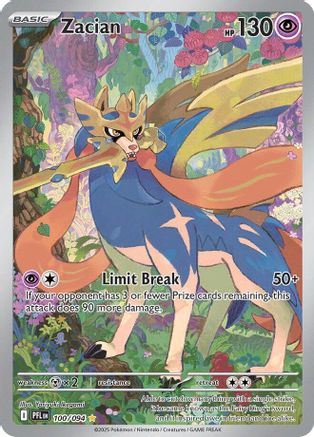 Zacian - 100/094 100 - [ME02 Phantasmal Flames] Holofoil