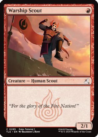 Warship scout (0285) (TLE-285) [Avatar: The Last Airbender: Eternal-Legal]