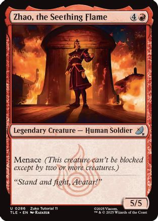 Zhao, the Seething Flame (TLE-286) [Avatar: The Last Airbender: Eternal-Legal]