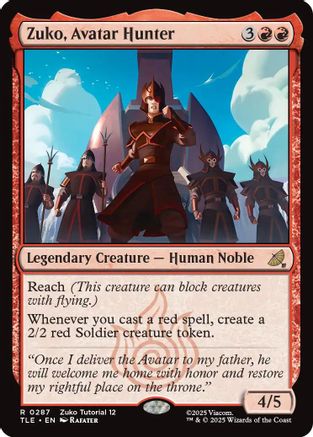 Zuko, Avatar Hunter (0287) (TLE-287) [Avatar: The Last Airbender: Eternal-Legal]