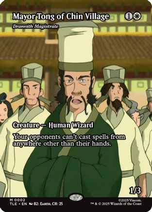 Mayor Tong of Chin Village - Drannith Magistrate (Borderless) (TLE-002) [Avatar: The Last Airbender: Eternal-Legal] Foil