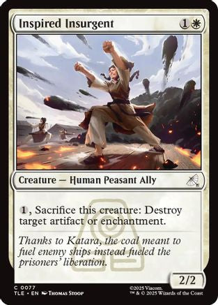 Inspired Insurgent (TLE-077) [Avatar: The Last Airbender: Eternal-Legal] Foil