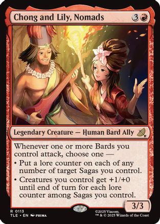 Chong and Lily, Nomads (TLE-113) [Avatar: The Last Airbender: Eternal-Legal] Foil