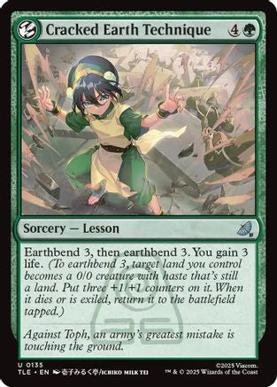 Cracked Earth Technique (TLE-135) [Avatar: The Last Airbender: Eternal-Legal] Foil