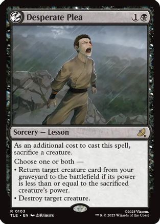 Desperate Plea (TLE-103) [Avatar: The Last Airbender: Eternal-Legal] Foil
