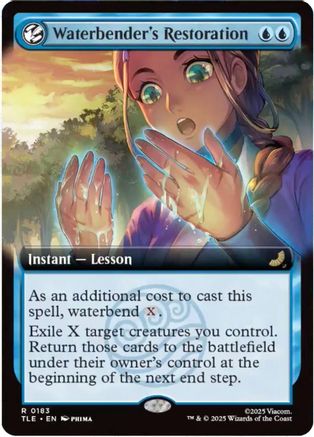 Waterbender's Restoration (Extended Art) (TLE-183) [Avatar: The Last Airbender: Eternal-Legal]