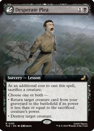 Desperate Plea (Extended Art) (TLE-185) [Avatar: The Last Airbender: Eternal-Legal]