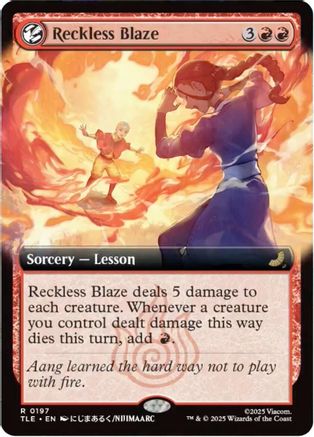 Reckless Blaze (Extended Art) (TLE-197) [Avatar: The Last Airbender: Eternal-Legal] Foil