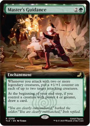 Master's Guidance (Extended Art) (TLE-206) [Avatar: The Last Airbender: Eternal-Legal] Foil