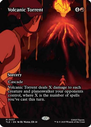 Volcanic Torrent (Borderless) (TLE-037) [Avatar: The Last Airbender: Eternal-Legal]