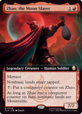 Zhao, the Moon Slayer (Extended Art) (TLA-376) [Avatar: The Last Airbender] Foil