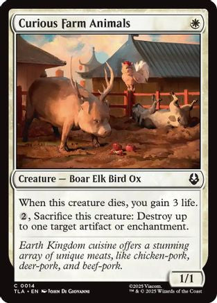 Curious Farm Animals (TLA-014) [Avatar: The Last Airbender] Foil