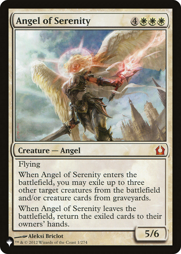 Angel of Serenity (LIST-RTR-1) [The List] Foil