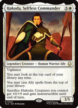 Hakoda, Selfless Commander (TLA-023) [Avatar: The Last Airbender] Foil