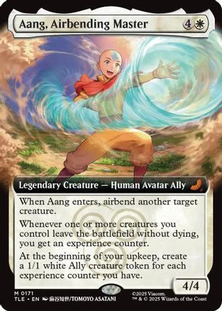 Aang, Airbending Master (Extended Art) (TLE-171) [Avatar: The Last Airbender: Eternal-Legal] Foil