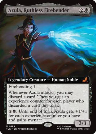 Azula, Ruthless Firebender (Extended Art) (TLE-184) [Avatar: The Last Airbender: Eternal-Legal] Foil