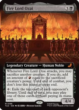Fire Lord Ozai (Extended Art) (TLE-186) [Avatar: The Last Airbender: Eternal-Legal] Foil