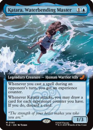 Katara, Waterbending Master (Extended Art) (TLE-180) [Avatar: The Last Airbender: Eternal-Legal]
