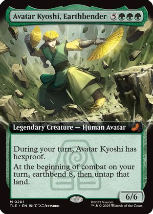 Avatar Kyoshi, Earthbender (Extended Art) (TLE-201) [Avatar: The Last Airbender: Eternal-Legal]