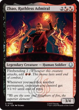 Zhao, Ruthless Admiral (TLA-252) [Avatar: The Last Airbender]