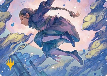 Katara, Seeking Revenge Art Card (Gold-Stamped Planeswalker Symbol) (ASTLA-029) [Art Series: Avatar: The Last Airbender]